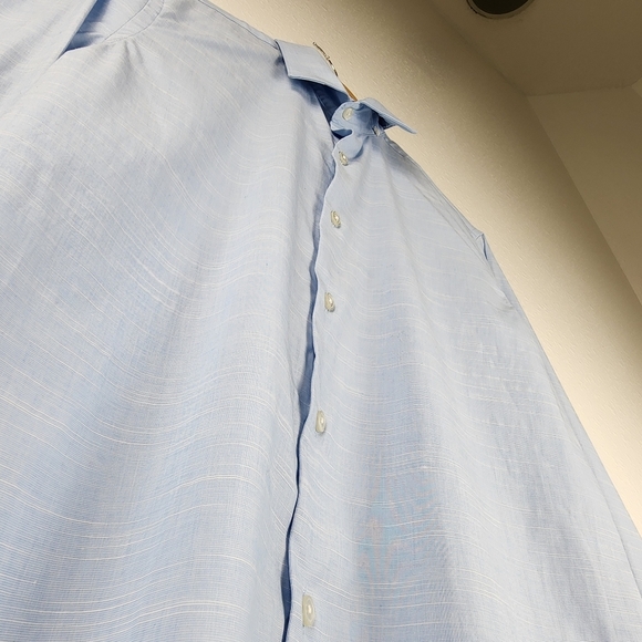 Apt. 9 Men's Button Down Dress Shirt Long Sleeve Light Blue Size S - Picture 2 of 8